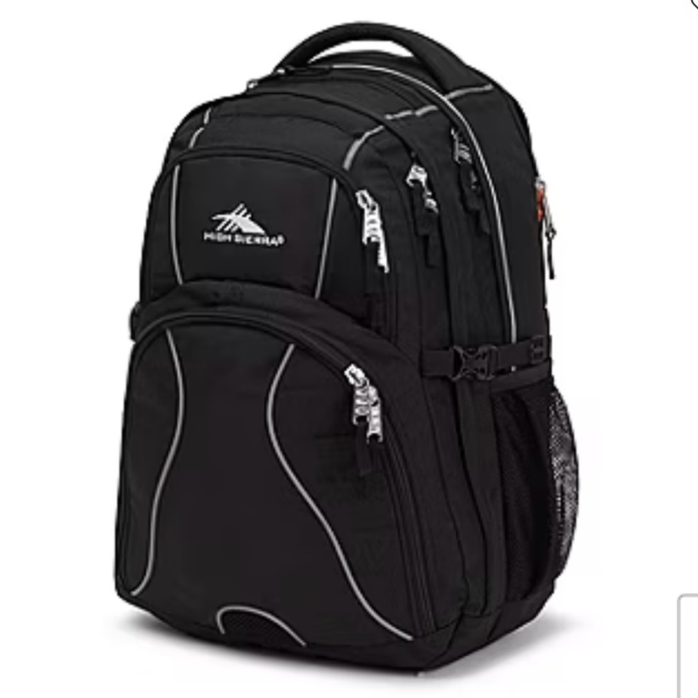 High Sierra Swerve 17” Black Blue Computer Laptop Backpack